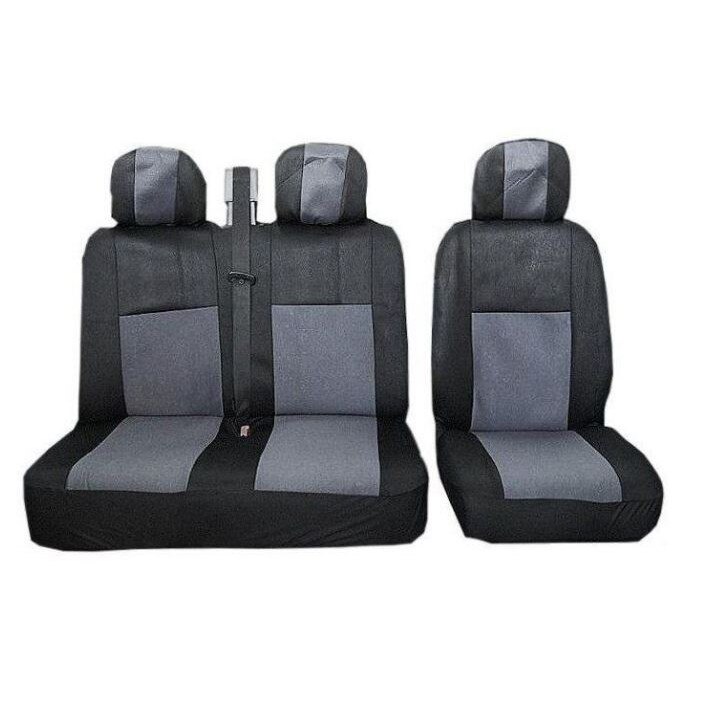 Set huse scaune auto fata universale Flexzon, gri, 2+1