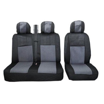 Set huse scaune auto fata universale Flexzon, gri, 2+1 Set huse scaune auto fata universale Flexzon, gri, 2+1