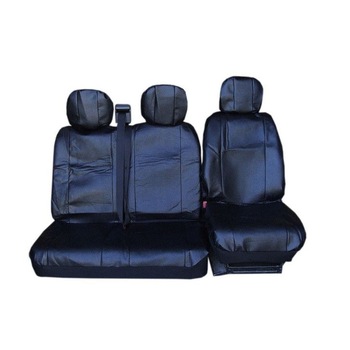 Set huse Scaune auto Fata 2+1 pentru Opel Vivaro 2014+ Flexzon, Piele ecologica Negru 5 buc Set huse Scaune auto Fata 2+1 pentru Opel Vivaro 2014+ Flexzon, Piele ecologica Negru 5 buc