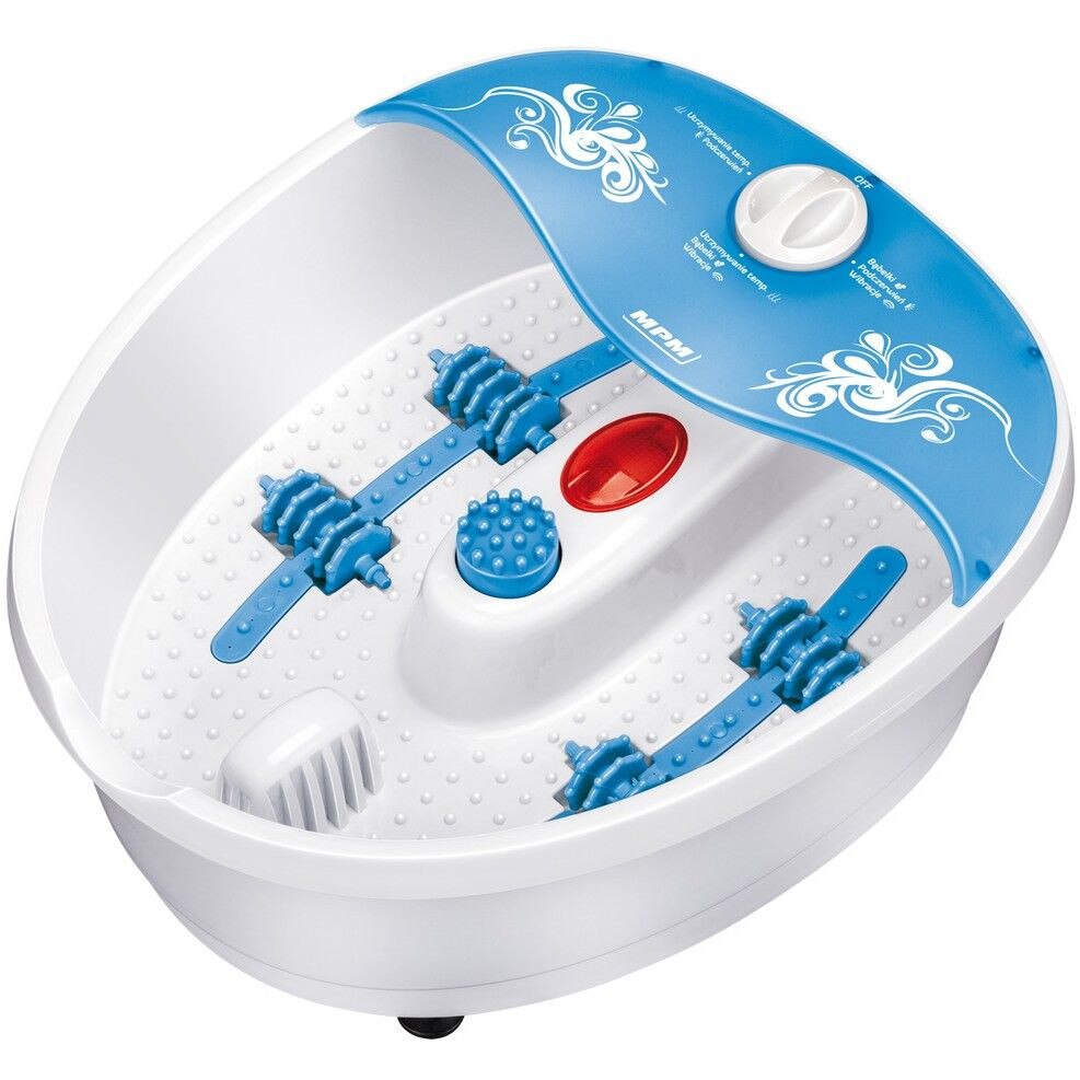 Aparat pentru masaj picioare MPM MMS-01 , pentru picioare ,70 W, alb-albastru