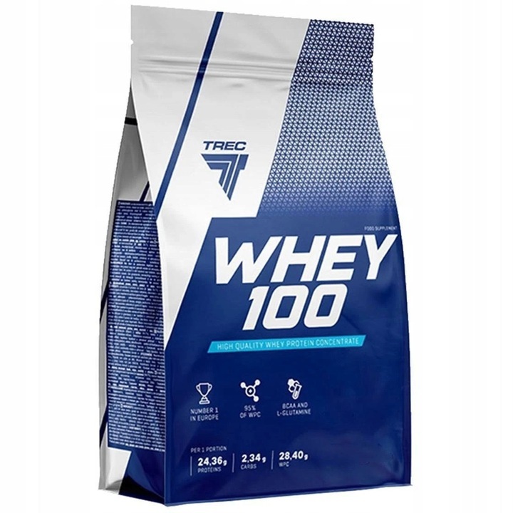 Supliment alimentar Whey 100, Trec, Proteine/Aminoacizi, unt de arahide, 700g