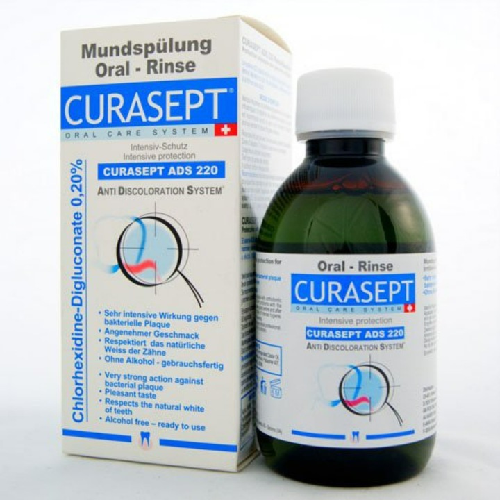 Belsőleges oldat Curasept ADS 220 0,20% CHX, 200 ml