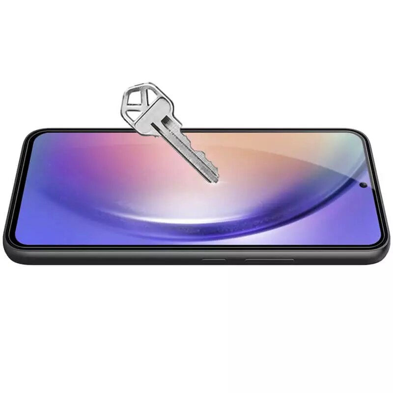 Folie ecran, Sticla, Pentru Samsung Galaxy A54, Negru/Transparent