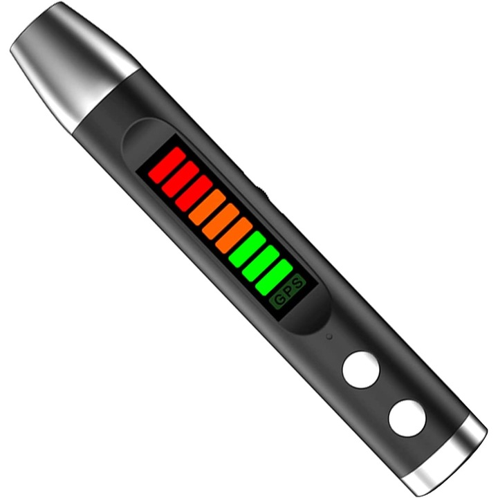 Mini detector de camera spion pentru camere ascunse, Autonomie 25 h, Negru