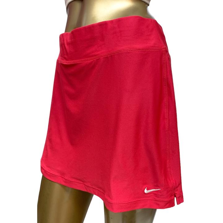 Fusta-pantaloni sport Nike pentru femei 350948, Dri-Fit, scurte, pentru tenis, cu pantaloni dedesubt, Ciklam