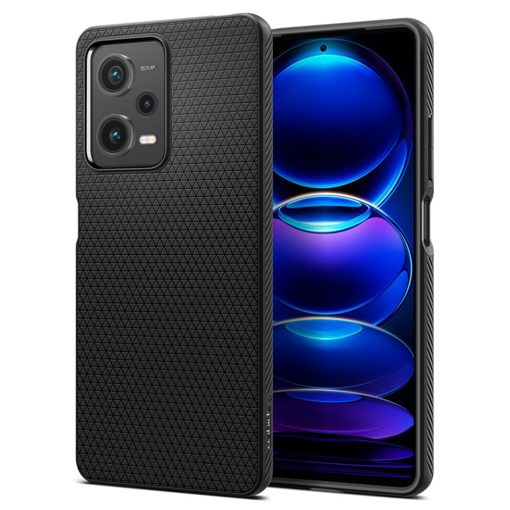 Xiaomi Poco X5 Pro / Note 12 Pro, folyékony levegő, CN1410, fekete védőtok