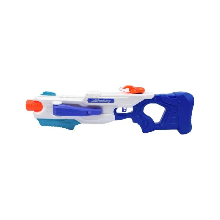 Pistol cu apa pentru copii, Alb/Albastru, 3 jeturi, 59x20x20 Plastic, 6 ani +