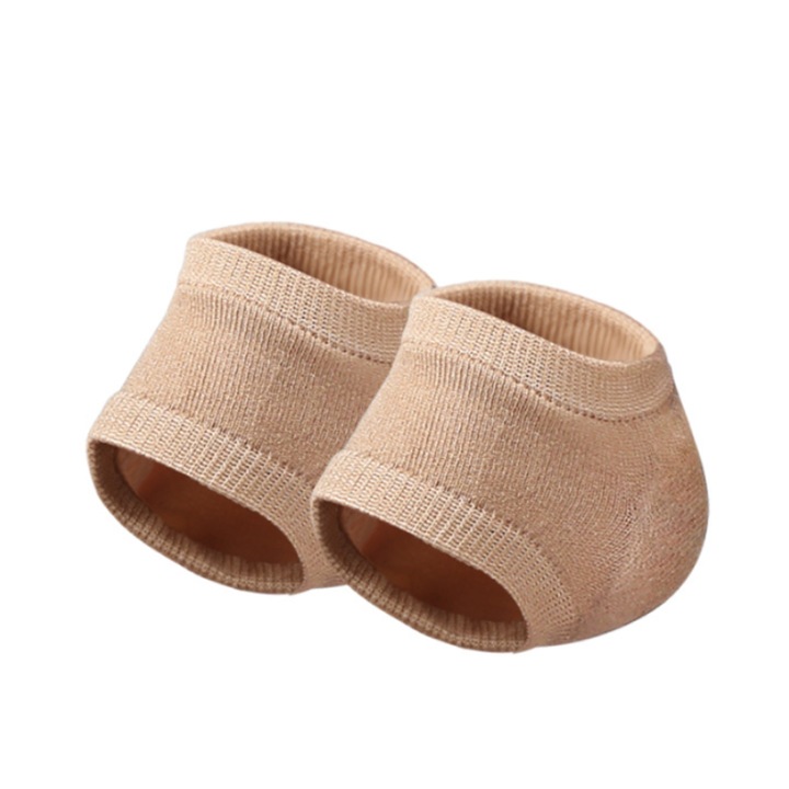 2db sarokvédő zokni szett, CRM, szilikon gél hidratáló hatással, univerzális méret, unisex, bézs