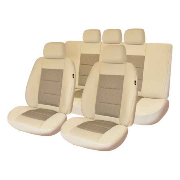 Комплект калъфи за седалки, Универсални Премиум Лукс 11 части Бежов