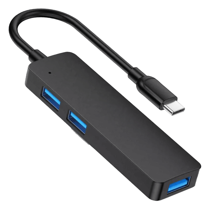 ХЪБ 5 в 1 USB тип C Reagle Multiport Adapter USB-C 3.1 USB C с четец за колички, черен