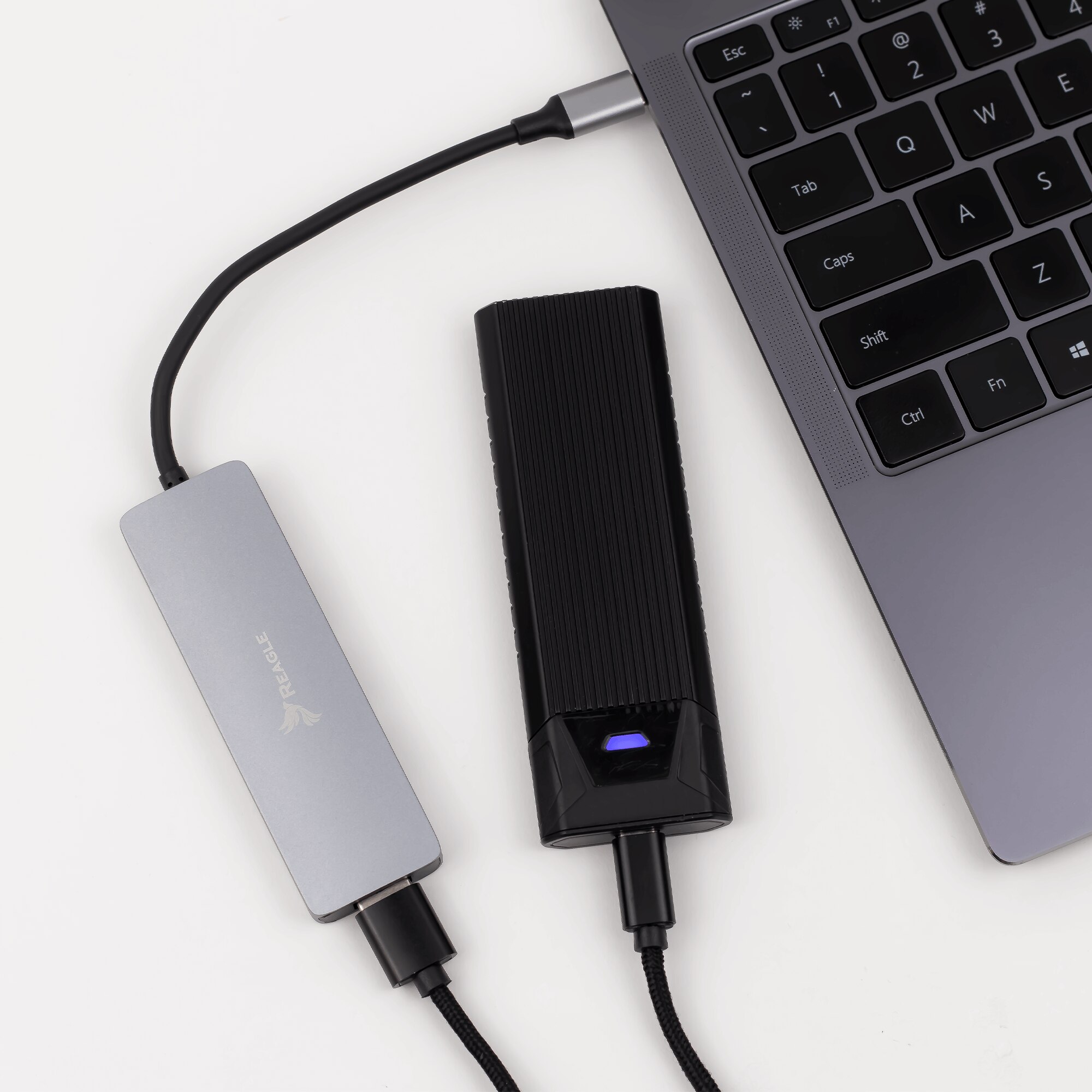 REAGLE Hub kryt pre NVME SATA M.2 SSD USB-C 3.2 M2 adaptér