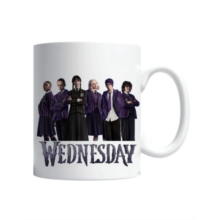 Szerda M4 fehér kerámia bögre, 330ml