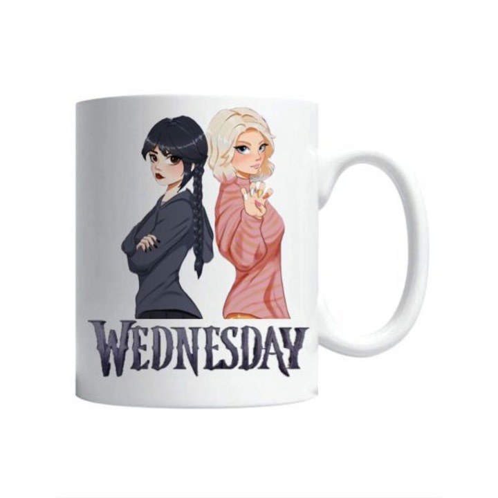 Szerda M2 fehér kerámia bögre, 330 ml