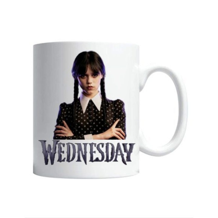 Szerda M1 fehér kerámia bögre, 330 ml