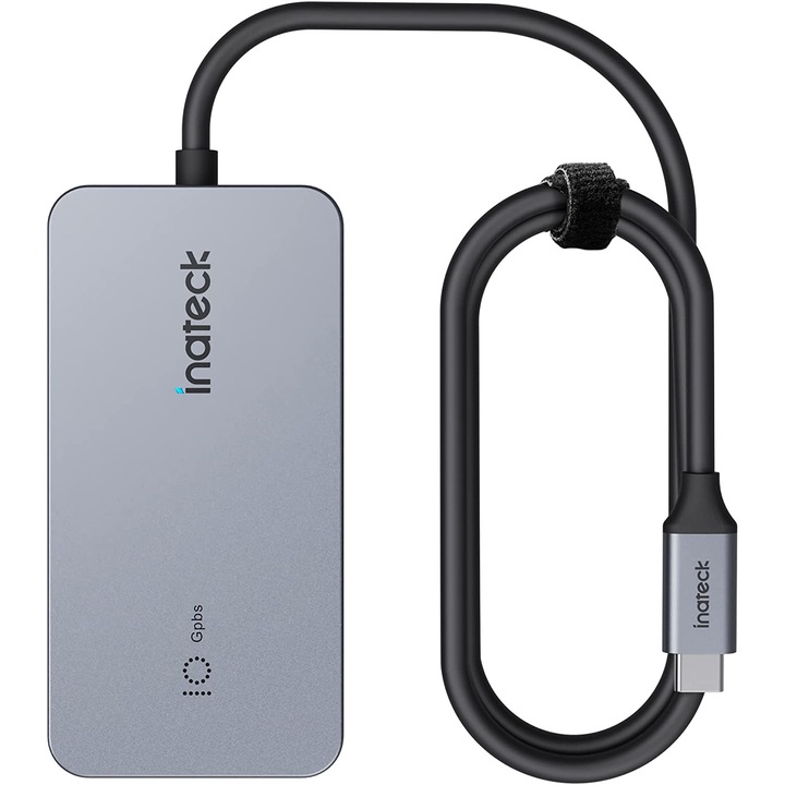Hub USB Inateck 3.2 Gen 2 7-in-1 cu port HDMI 4k, slot pentru card SD/TF