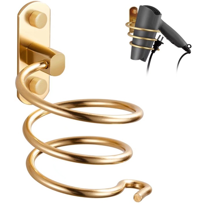 Suport uscator de par, Otel inoxidabil, Auriu