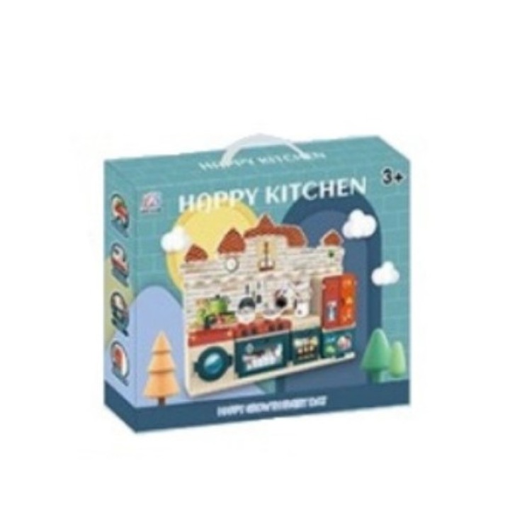 Bucatarie de jucarie Happy Kitchen, 24x28x5.5 cm