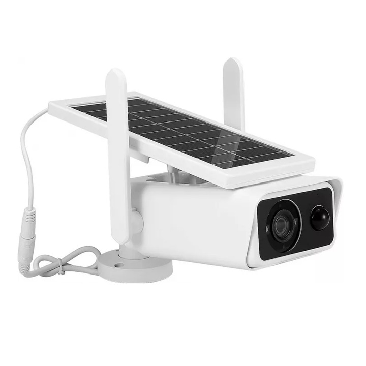 Camera de supraveghere BLASKO cu panou solar, WI-FI, accumulator reincarcabili, night vision, slot Micro SD Card, 1080p Full HD, senzor de miscare cu avertizare