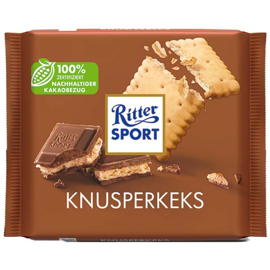 Pachet 5 x Ciocolata cu biscuiti, Ritter Sport, 100 g - eMAG.ro