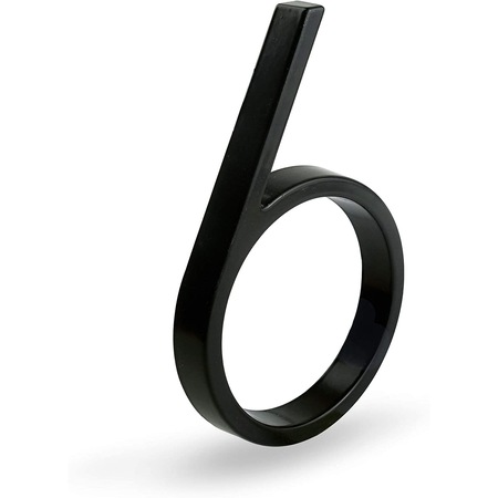 Табела номер 6, За врати, Цинкова сплав, 12см, Черна - eMAG.bg
