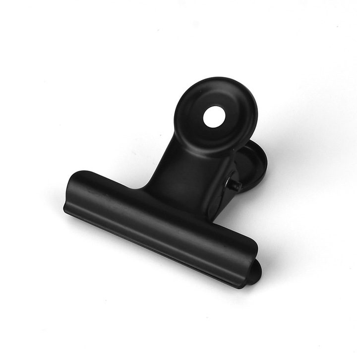 Clipsuri Checu Set 30 clipsuri birou multifunctionale, Inox, 22 x 24 mm, Negru - eMAG.ro