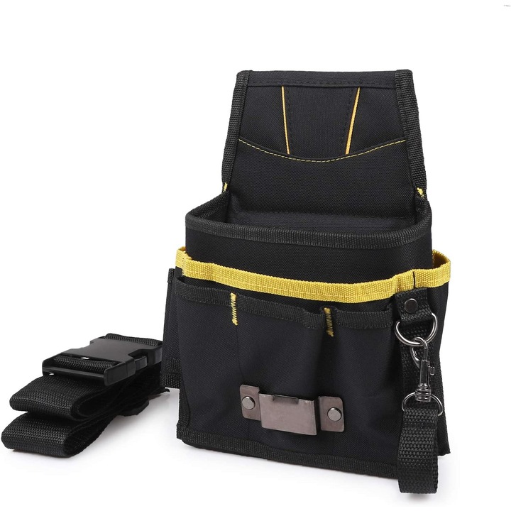 Geanta pentru unelte, Oxford impermeabil, multe buzunare, ajustabila, pentru electricieni, instalatori, tamplari