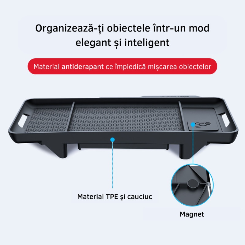 Органайзер за кола за Tesla Model 3/Y, тип тава, с монтаж зад таблет, с ...