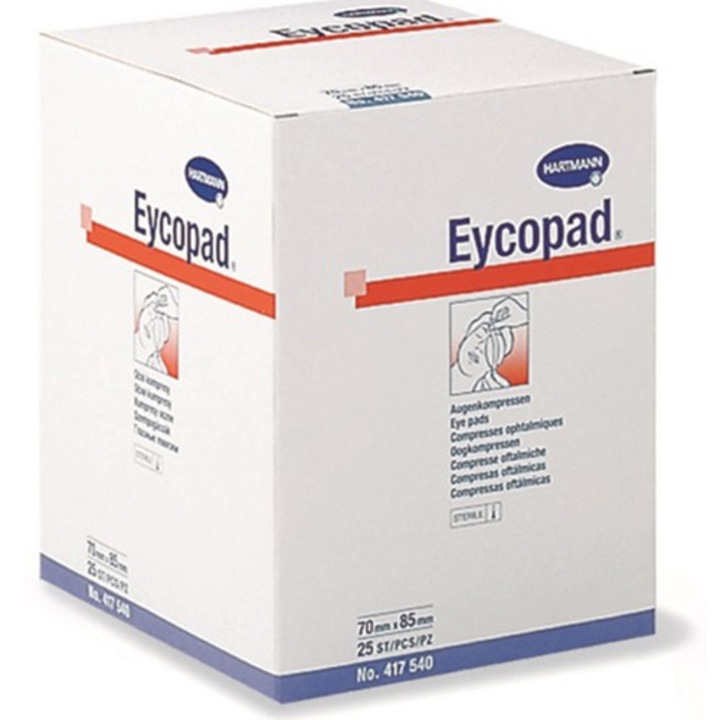 Comprese sterile oculare Hartmann, Eycopad 7 x 8.5 cm