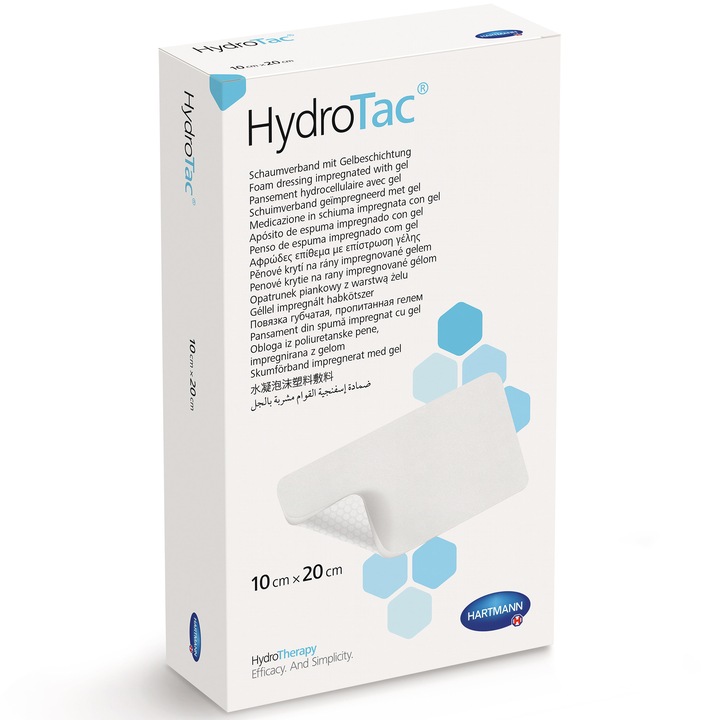 Pansament Hartmann, HydroTac, 10 x 20 cm, 3 buc