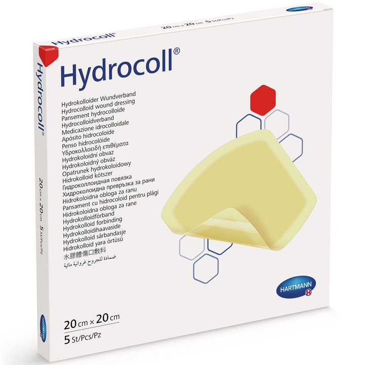 Пластири Hydrocoll Hartmann 20 х 20 см, 5 бр