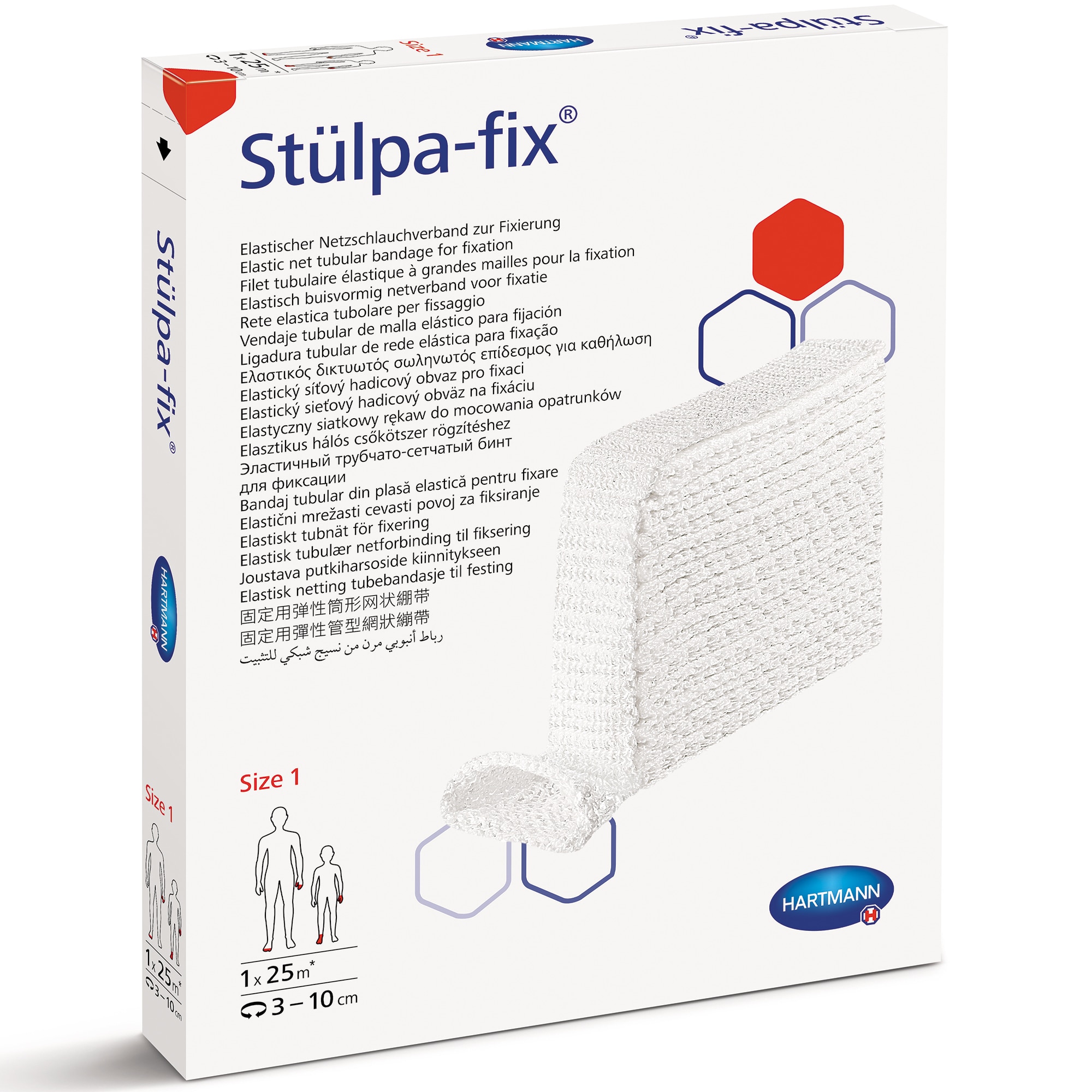 Bandaj tubular Hartmann, Stulpa-fix, marimea 1, 25 m - eMAG.ro