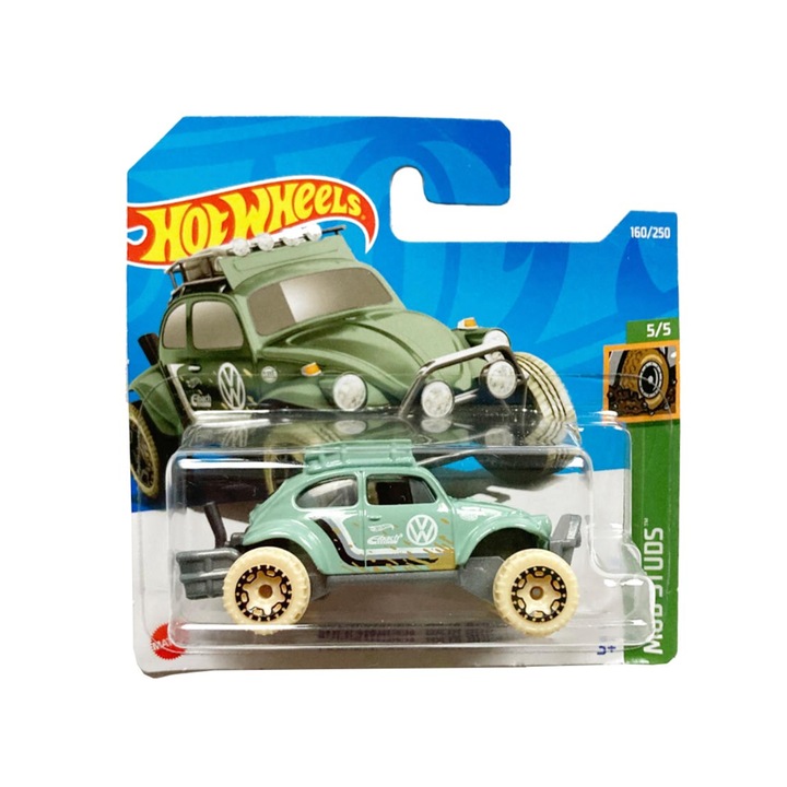 Hot Wheels Metallic Car, Volkswagen „Baja Bug”, zöld, 1:64
