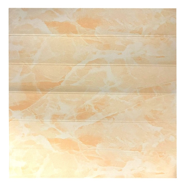 SIKS Öntapadó 3D tapéta, Fa modell domborművel, pasztell narancs, modern design, vízálló, könnyen tisztítható, mérete 77x70 cm