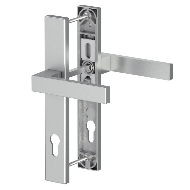 Maner usa Dublin Premium 92×37, din aluminiu, eloxat argintiu F1