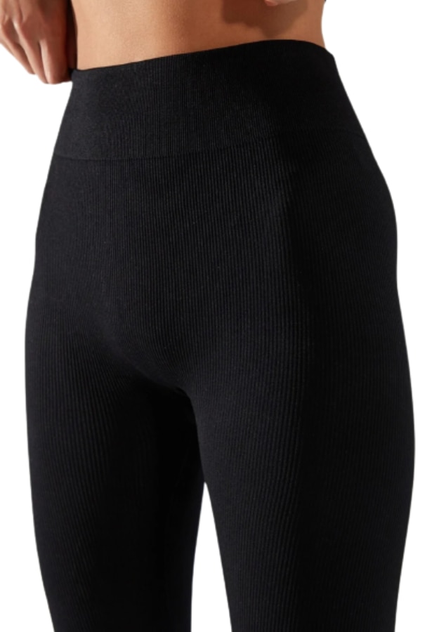 Női alakformáló rövid nadrág, Fekete Alakformáló Leggings (L_XL
