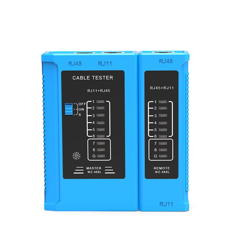 Tester Cablu retea RJ45, RJ12, RJ11, Albastru - eMAG.ro