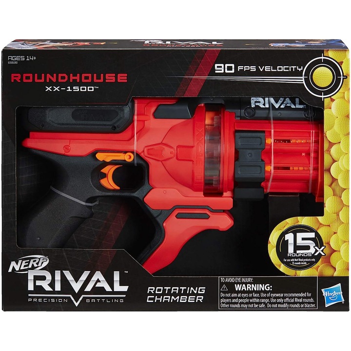 Бластер Nerf Rival Rotating Chamber - Roundhouse XX-1500, 15 снаряда