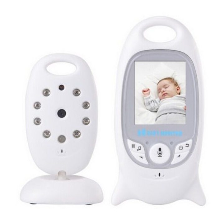 Bebe Monitor MCZ VB601 Audio Video, Wireless, Nigh Vision IR LED, 2.5 inch, Color