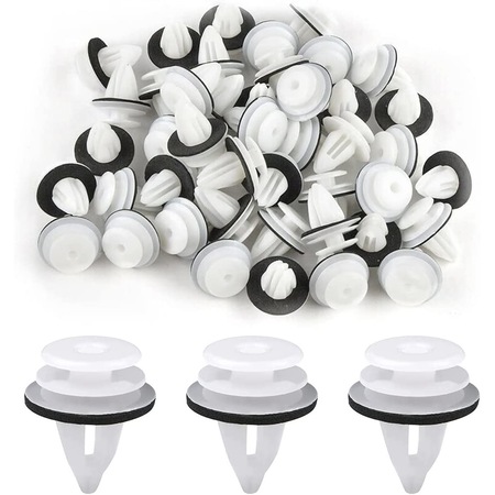 50 Agrafes Plastique FAEG – FG25510, 10 Mm, Pour Fixation Légère