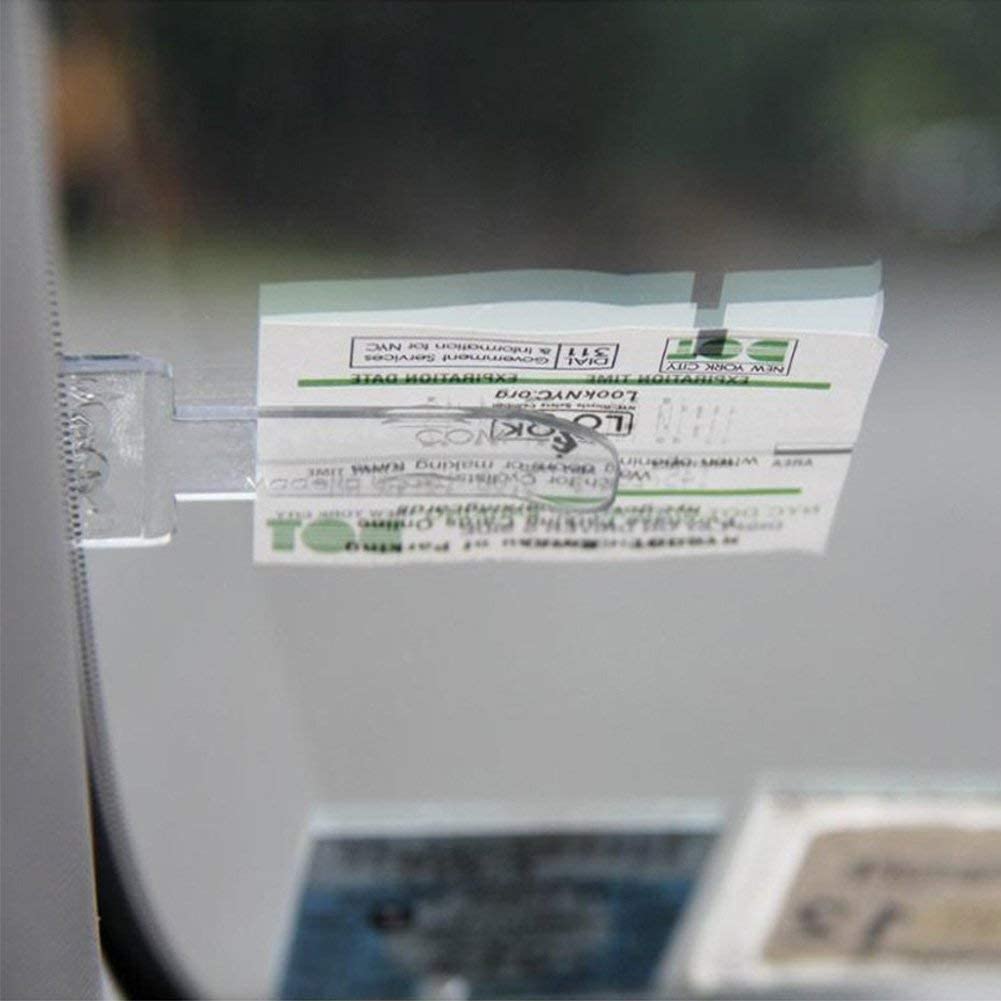 Clip de Ticket de Pare-Brise, Clip de Ticket de Parking, Support pour Carte  de Stationnment, Plastique Ticket (6 pièces) - Cdiscount Auto