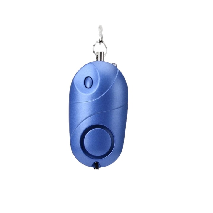 Персонална охранителна аларма, LED, 66 x 37 x 22 mm, синя