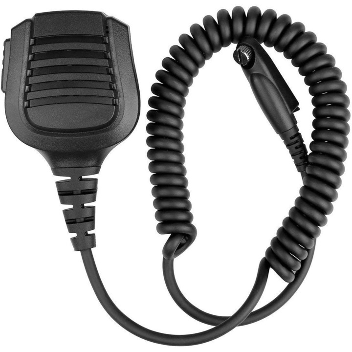 Microfon portabil TYT IP57 pentru statii radio, Rezistent la umezeala, 18x16x5 cm, Negru