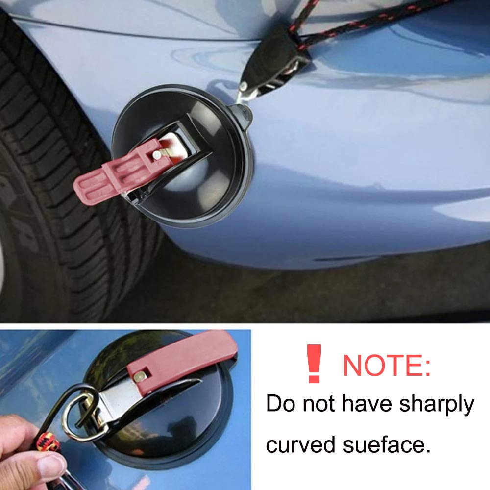 Set 2 ventuze auto pentru transport, ABS/PVC/Metal, Carlige tip S, 25