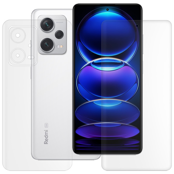 2 db SILKASE matt fólia készlet Xiaomi Redmi Note 12 Pro Plus készülékhez, telefonvédelem, szilikon
