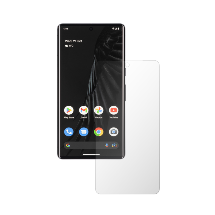 Set 2X Folie Protectie Ecran iSkinz Matte pentru Google Pixel 7 Pro - Case friendly, Invisible Skinz Matte, Siliconica Mata Anti-Amprenta, Anti-Reflex, Adeziva si Flexibila