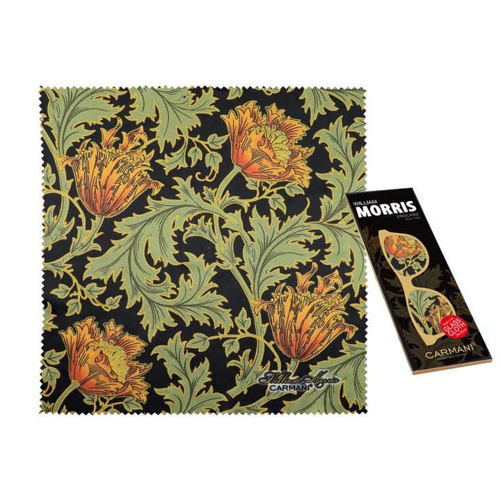 Кърпа за очила, Carmani, William Morris, 20x20 см, Многоцветна