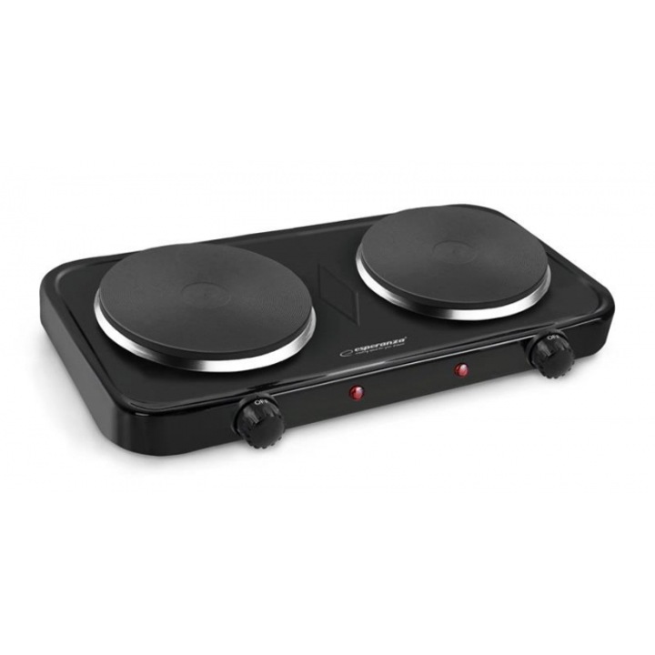 Електрически котлон Esperanza EKH004K, Двоен, Котлони 2 х 1000 W, 5 температурни нива