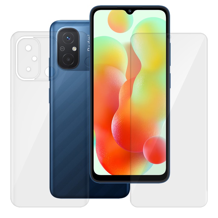 2 db SILKASE fólia készlet Xiaomi Redmi 12C-hez, telefonvédelem, megújuló szilikon