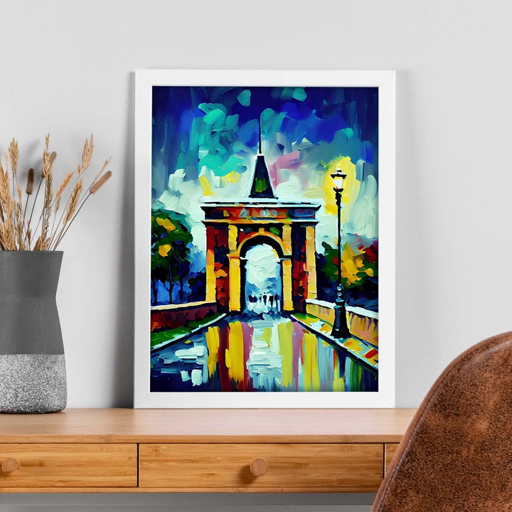 Poster decorativ, Nacnic, Rame albe, A4