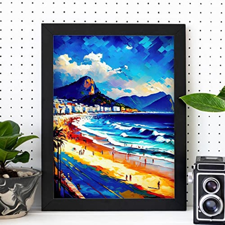 Poster decorativ de perete, Nacnic, Rame negre, A4